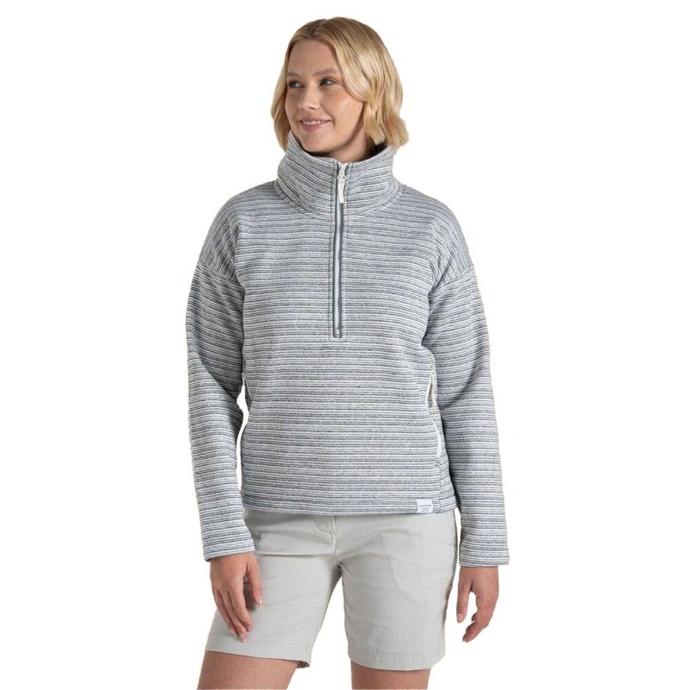 Craghoppers Womens/Ladies Daisy Striped Long-Sleeved Sweatshirt / Storm Grey